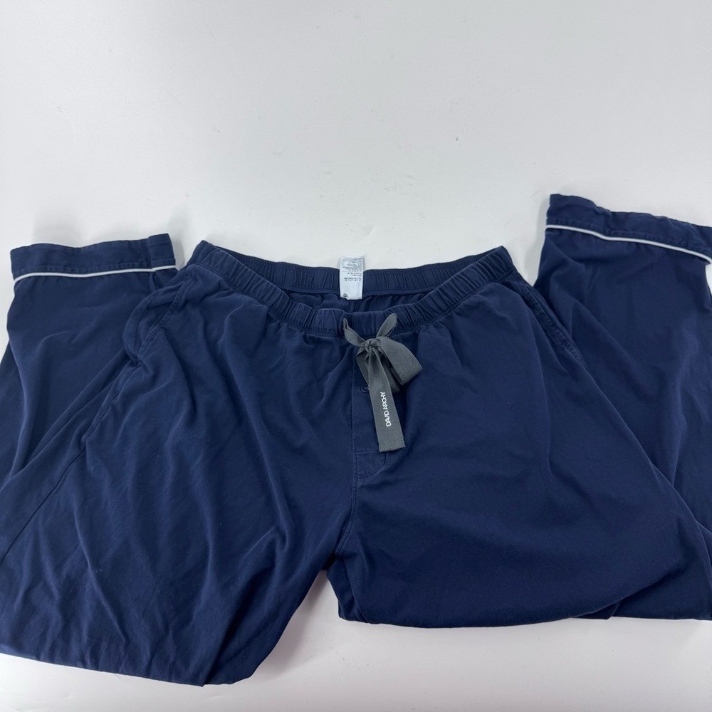David Archy Navy Blue‎ Men's Pajama Pants
